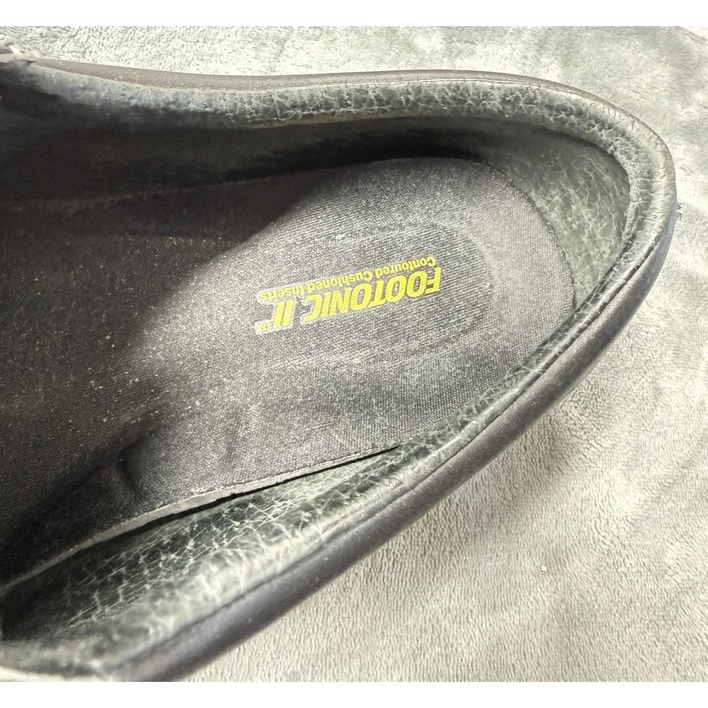 Eva-Tech Footonic II Shoes Mens Size 9.5 E Black Leather Casual Work Comfort‎